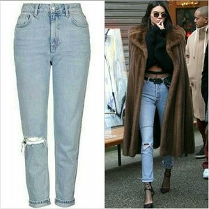 bleach mom tapered jeans topshop